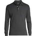 thumbnail image 2 of Lands' End Men's Long Sleeve American-Grown Supima Cotton Polo Shirt with Pocket, 2 of 3