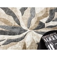 thumbnail image 4 of Planet Rugs Dima Modern Abstract Area Rug, Loomed Beige Swirl, 5' x 7', Stain Resistant, 4 of 10