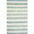 thumbnail image 7 of Safavieh  Dhurries Drema Hand-knotted Stripe Area Rug Aqua/Ivory 4' x 6' 4' x 6' Indoor,Handmade Living Room,Bedroom Rectangle, 7 of 7