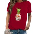 thumbnail image 1 of DPTALR Chemises Décontractées pour Femmes à Manches Courtes Imprimées Tee-Shirt Ample Tunique Blouse, 1 of 4