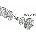 thumbnail image 2 of Febest CRANKSHAFT PULLEY L13A # HDS-L13A OEM 13810-PWA-013, 2 of 2