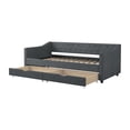 thumbnail image 5 of MAYEERTY Twin Size Upholstered Tufted Sofa Bed with Drawers, Dark Grey, 5 of 8