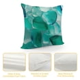 thumbnail image 4 of SHANXI Throw Pillow Covers Colorful Green Design Square Pillowcase for Home Decor Sofa Car Bedroom Pillow case 22x22in, 4 of 5