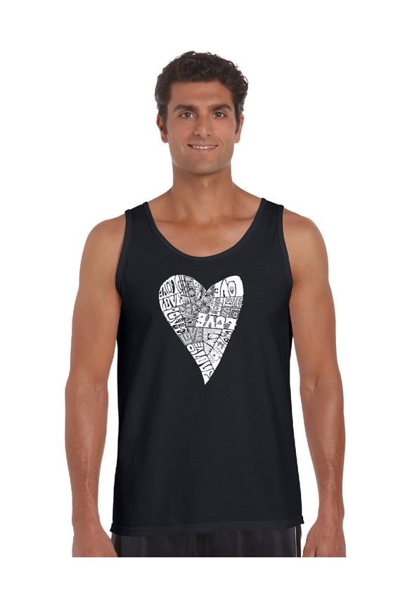 Men's Word Art Tank Top - Lots of Love