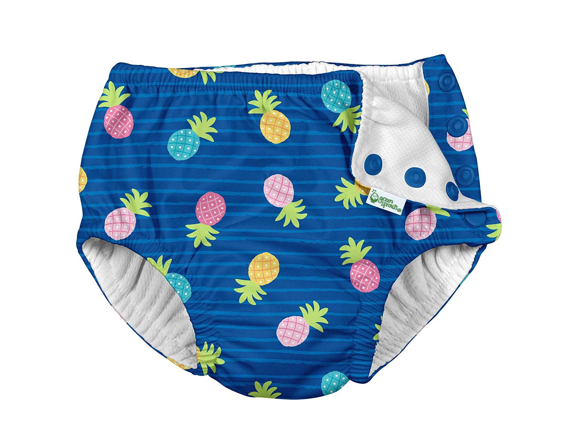 baby girl swimsuit with snaps