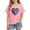 Pink, variant on Yeaiivve Short Sleeve Tops for Girls Valentines Day Love Heart Graphic Tees Crewneck Casual Cotton T-Shirts Comfy Loose Pullover Tshirt Black 150