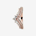 thumbnail image 4 of PANDORA Princess Wishbone Ring Size 8.5 - 187736CZ-58, 4 of 7