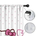thumbnail image 4 of 2 Panels Print Pattern Nursery Curtains Boys Girls Kids Hello Kawaii Cat Cute Window Drapes for Living Bedroom Playroom Room Decor Rod Pocket 52x84 Inch, 4 of 5