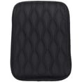 thumbnail image 4 of Auto Center Console Pad Leather Car Armrest Seat Box Cover Protector Universal Fit,Black, 4 of 7