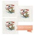 thumbnail image 3 of Jolitee Decorative Hemstitch Cocktail Napkins, 6"x6" Washable Linen-Like Cloth Napkins, Handmade for Entertaining and Everyday Use (Ready Set Snow), 3 of 9