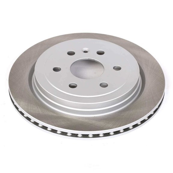 PowerStop AR82143SCR Rear Coated Hat and Edge Rotor