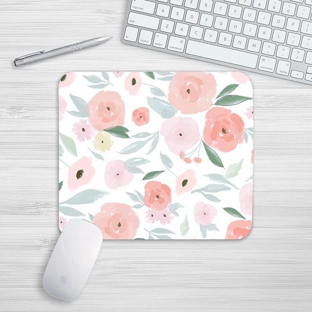Small Fresh Tropical Rainforest Style For Gaming Laptop Computer Desk Mat Mouse Pad Wrist Rests Mat Office Desk Set Accessories