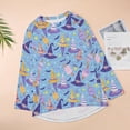 JINGDS Sweet Mini Witch Hats Ice Cream3 Casual Long Tunic Tops for