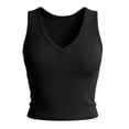thumbnail image 6 of SwiftWear Women's Ribbed Knit Workout Tank Top Wide Strap Sleeveless Cami Comfortable Summer Workout Casual Basic Shirt​, 6 of 7