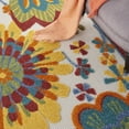 thumbnail image 2 of 7â€™ x 10'  Yellow and Ivory Indoor Outdoor Area Rug, 2 of 40