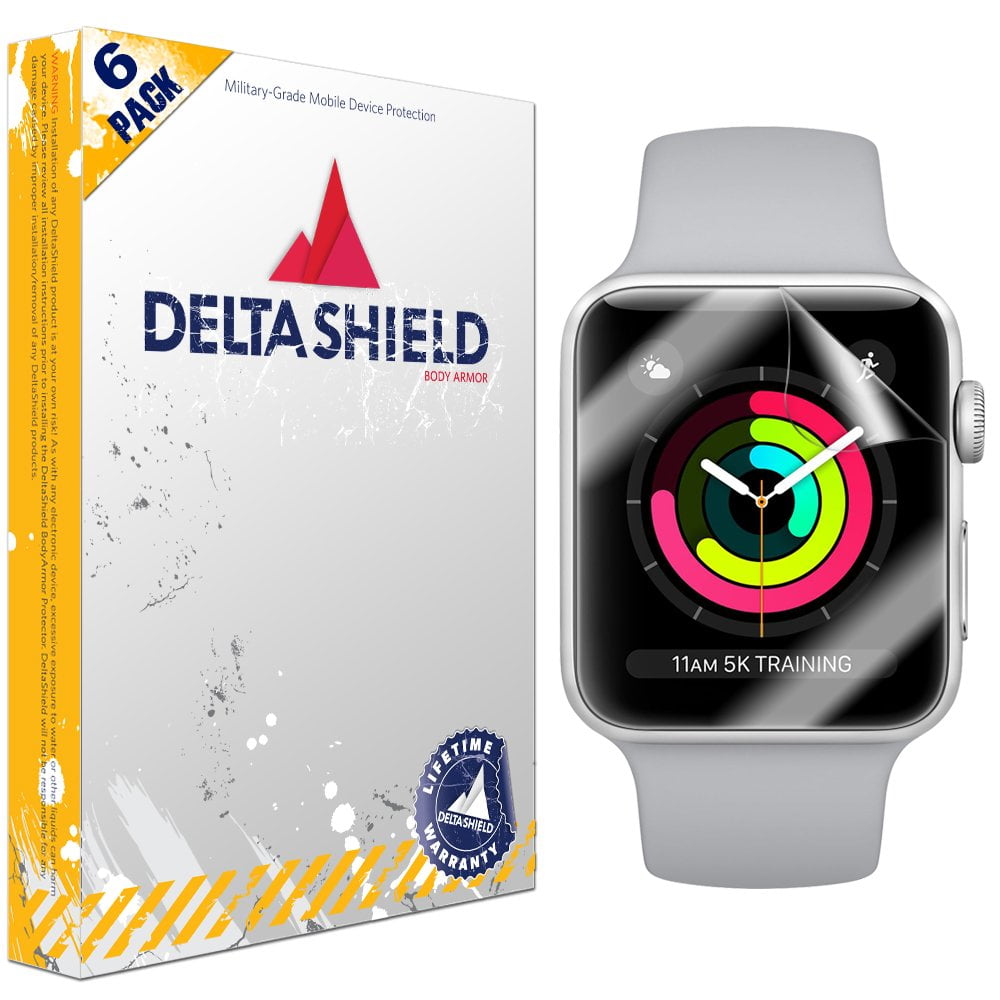 DeltaShield BodyArmor Full Coverage Screen Protector for Apple Watch -2 X 6  Pack - Walmart.com