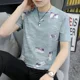 thumbnail image 4 of Camisetas para hombre, camiseta ajustada, informal, cuello redondo, camiseta de moda para hombre, elástica, gráfica, XL, ropa de calle de hip hop, ropa de algodón con músculos, 4 of 5