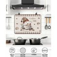 thumbnail image 6 of Stove Top Covers for Electric Stove, Coffee Gnomes Glass Stovetop Cover Protector, Farmhouse Brown Plaid Teacup Beans Induction Cooktop Protector Oven Mat for Kitchen Countertop 31"x24", 6 of 8