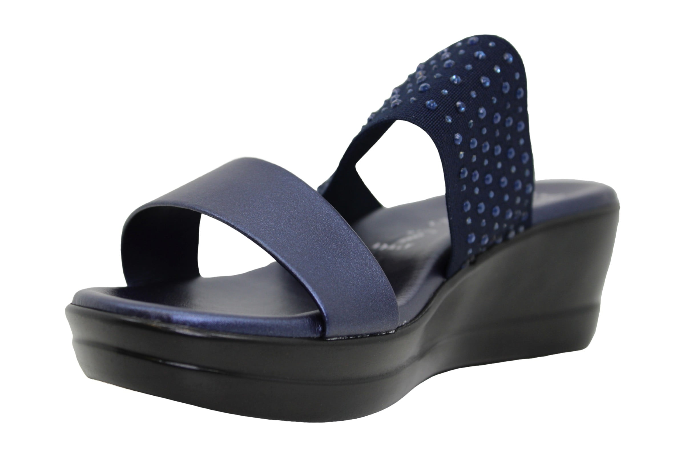 ITALIAN Shoemakers Womens paige Open Toe Casual Platform Sandals