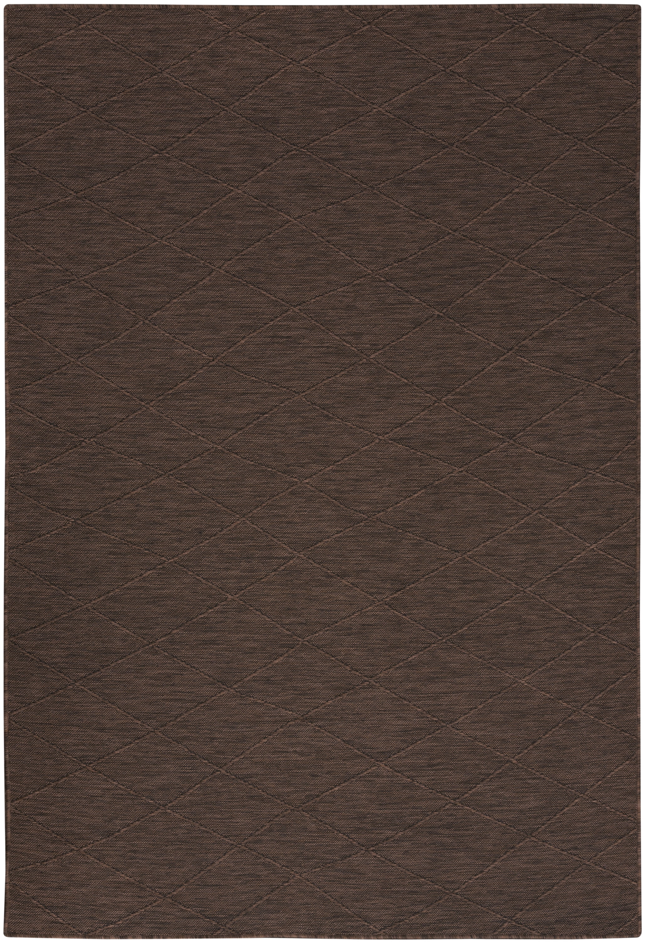 Nourison Washable Solutions Indoor/Outdoor Mocha 7' x 10' Area Rug (7x10)