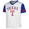 thumbnail image 2 of Youth White/Royal Texas Rangers V-Neck T-Shirt, 2 of 3