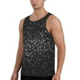 thumbnail image 2 of KLL Black And White Dotted Print Men's Muscle Gym Workout Stringer Tank Tops Bodybuilding Fitness T-Shirts Tank Tops Men-4X-Large, 2 of 7