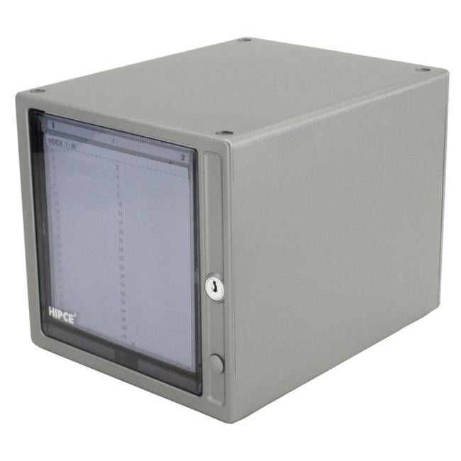 Hipce CDB80 DS One Touch CD & DVD Box, Metallic Dark Silver 80