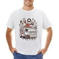 thumbnail image 1 of Ice Cream Van Men’s Graphic T-shirt Vintage Short Sleeve Sport Tee White 5XL, 1 of 2
