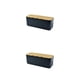thumbnail image 1 of Naiovety Cajas De Almacenamiento De Alambre Caja De Almacenamiento De Enchufes De Materiales Que Ahorran Espacio Simple Y Estéticamente Negro METRO 2Conjunto, 1 of 6