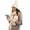 Beige, variant on Womens Winter Hat Gloves Scarf Set Fleece Knit Pom Beanie Warm Neck Warmer Touchscreen Gloves 3 in 1 Gift Set