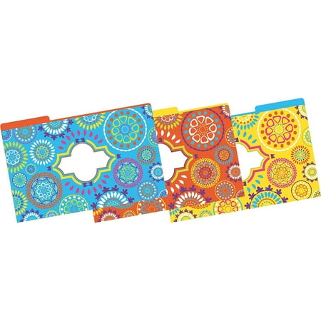 UPC: 0704068025011 | Barker Creek Moroccan Fashion File Folders legal size 1/3 cut multi-design set BC2501