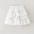 thumbnail image 3 of Girls Ruffle Tiered Skorts - Elastic Waist Flowy Skirt with Shorts - Lightweight Comfy Versatile Daily Short Skirts,7-8 Years, 3 of 8