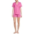 thumbnail image 2 of Secret Treasures Women's and Women's Plus Size Top and Shorts Pajama Set, 2-Piece, 2 of 4