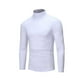 thumbnail image 1 of Qarigey Ropa interior térmica para hombre, Tops de cuello alto, jersey de manga larga de Color sólido, camisa cómoda ajustada para dormir en la Camisetas Blanco Qarigey AP013729-01, 1 of 6