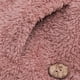thumbnail image 5 of Abrigo cálido de otoño-invierno para mujer con bolsillo, suéter liso con capucha y botones peludos, 5 of 7