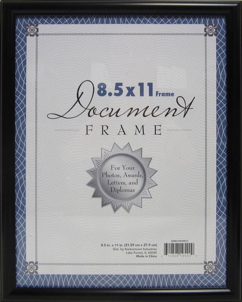 Mainstays Thin Rounded 8.5x11 Black Document Picture Frame