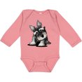 thumbnail image 3 of Inktastic Curious Schnauzer Boys or Girls Long Sleeve Baby Bodysuit, 3 of 5