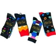 thumbnail image 2 of Men's Colorful Dress Socks - Fun Patterned Funky Crew Socks For Men - 12 Pack, 2 of 2