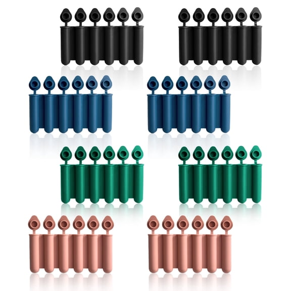 8 Packs 4 Colors Water Bottle Ice Stick Set Reusable, Silicon Ice Tray for Water Bottle Pattern Tube with Lid for Sports, Cube Shape for DIY Frozen Cream Yogurt Jelly Chocolates