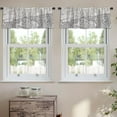 thumbnail image 2 of LALILO Kitchen Curtain Valance Deer Magical Forest With Milky Rod Pocket Window Curtain 52"x 18" Set of 2, 2 of 7