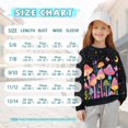 thumbnail image 7 of Xoenoiee Mushroom Butterfly Moon Star Print Girls Oversized Tunic Sweatshirt, Crewneck Long Sleeve Pullover with Side Slits, Long Loose Casual Top Fall Outfits, Size 13-14 Years, 7 of 7