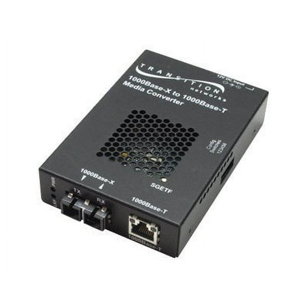 Transition Networks Stand-Alone - Convertisseur de Média Fibre - Gime - 1000Base-SX, 1000Base-T - RJ-45 / SC multi-mode - jusqu'à 1800 ft - 850 nm