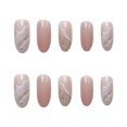 thumbnail image 3 of Set de parches para uñas HUOGUO, removibles, tipo pegamento, manicura moderna, 3 of 4