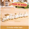 thumbnail image 1 of Adorno navideño de tren de madera/plástico para el hogar, decoración de Feliz Navidad, regalos de Navidad, Noel Natal, Año Nuevo, 2023, 2024, 1 of 4