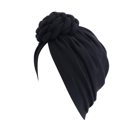 Black Headband for Women Cancer Head Scarf Hat Cap Hair Scarf Turban Head Wrap Turban Hats Headwear