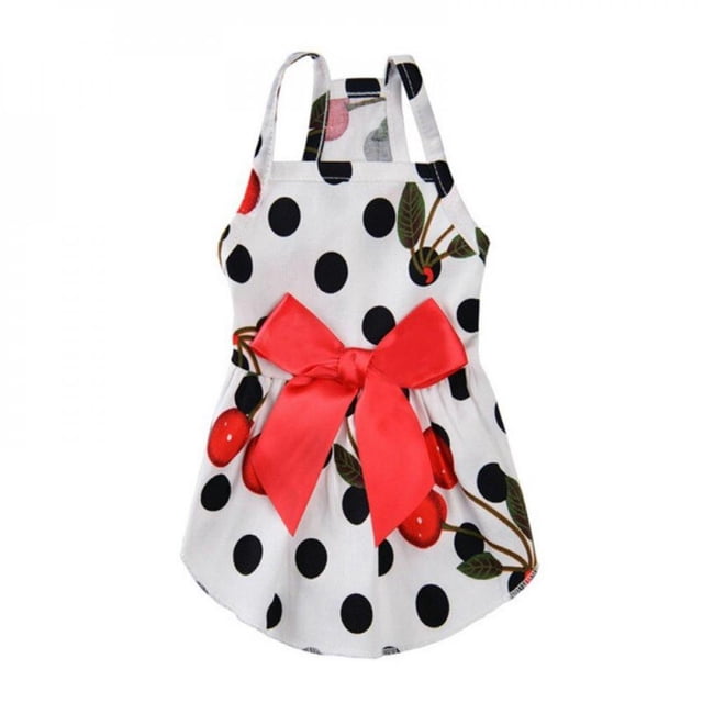 POINTERTECK Été Floral Noeud de Chien Robe Chihuahua Pug Princesse Robe de Mariage Animal de Compagnie Habiller Jupe Tenues