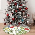 thumbnail image 5 of Lsque Wild Herbs Print Christmas Tree Skirt, Tree Skirt with Ties or Velcro, Perfect for Holiday Decorations, Halloween, and New Year-30", 5 of 7