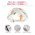 thumbnail image 5 of YFYANG Women's Double Waterproof Shower Cap, Yellow Fallen Leaves Pattern Reusable Hair Cap for All Hair Styles and Head Sizes, 5 of 9