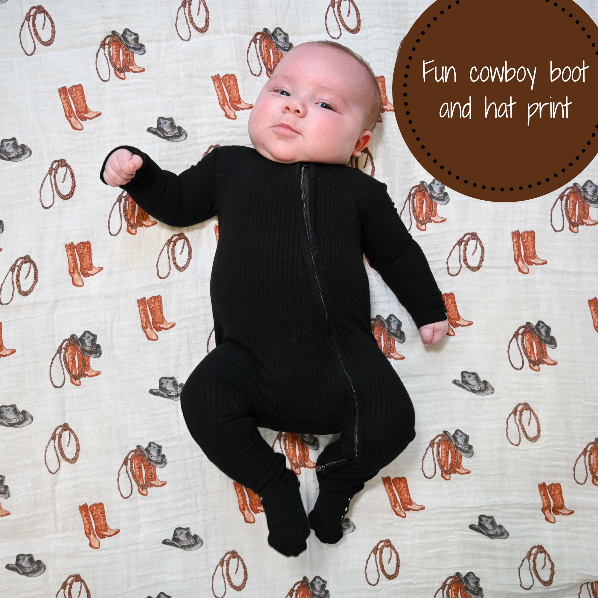 LollyBanks 100% Cotton Muslin Quilt - Rainbow Design, 47x47 Inch, Baby Toddler Blanket - View #7