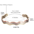 thumbnail image 5 of Wollet Magnetic Cuff Copper Bracelet for Men and Women, Length 6.3in, 5 of 6